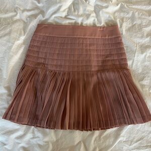 J. Crew High Waisted Pink Pleaded Skirt - Size 6